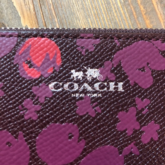 Coach Floral Print Zip Mini - Picture 7 of 7